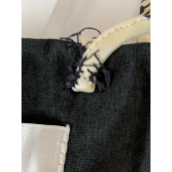 An Original Milly Ivory/Black Halter Dress Mini - Picture 7 of 10